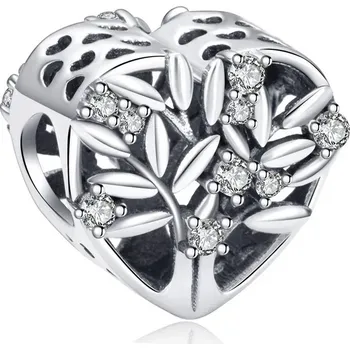 Módní doplněk NUBIS® Visací stříbrný přívěšek korálek - B0191