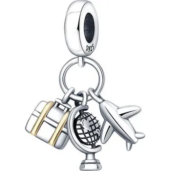 Přívěsek Stříbrný přívěsek korálek cestování