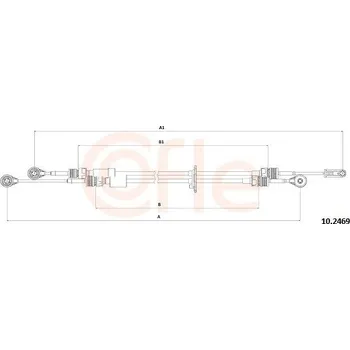 Tažné lanko, ruční převodovka COFLE 92.10.2469