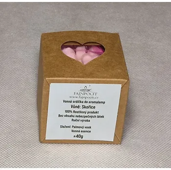vonný vosk Fajnpocit vonný vosk palmový minisrdíčka s vůní Skořice