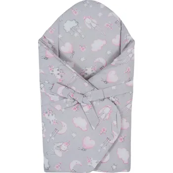 Zavinovačka TOMI Růžek molitan tisk zavinovačka Víla šedá