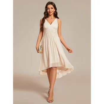 Dámské šaty Třpytivé midi šaty s mašličkovými ramínky Barva: Korálová, Velikost: 4XL