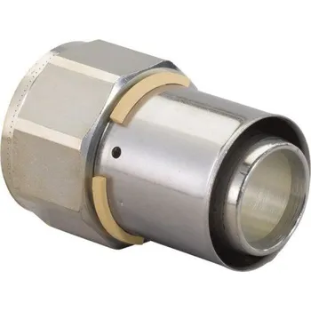 Vodovodní potrubí UPONOR MLC S-PRESS přechod 1 1/4"x40mm, vnitřní závit, lisovací, voda, mosaz