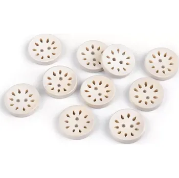 Knoflík Knoflíky dřevěné světlé s výřezy 20 mm (Knoflíky dřevěné světlé s výřezy 20 mm)