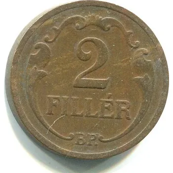 MAĎARSKO. 2 fillér 1936. KM-506