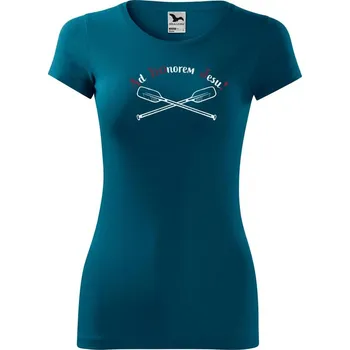 Dámské oblečení DOBRÝ TRIKO Dámské vodácké tričko Ahoj Velikost: M, Barva: Petrolejová