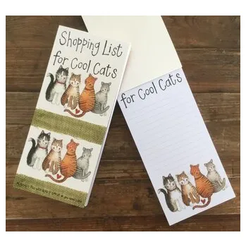 Set školních potřeb Lista zakupów z magnesem MNP16 4 koty