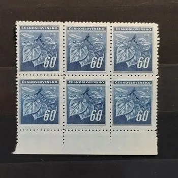 Sběratelství Víceblok ČSR, 60 h, Pof.376**