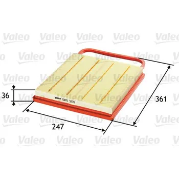 Vzduchový filtr Vzduchový filtr VALEO 585259