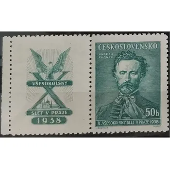 Poštovní známka Známka s kupóny ČSR, 50h, Pof.339**
