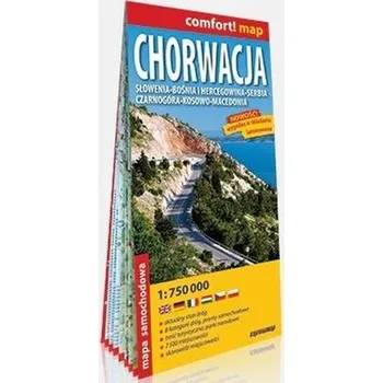 Cestování Comfort! map Chorwacja 1:750 000 w.2019 - Praca zbiorowa