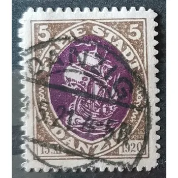 Sběratelství Známka Danzig, 5 Pf, Mi.53#