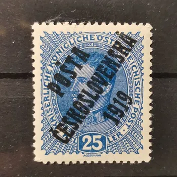 Sběratelství Známka ČSR PČ 1919 , 25h, Pof.40*, II. typ přetisku