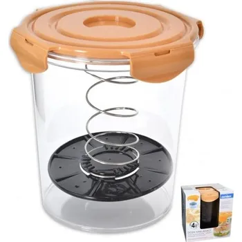 Dóza na potraviny dóza 4,00l na utopence, zel.marin.d19 v.21cm PLAST