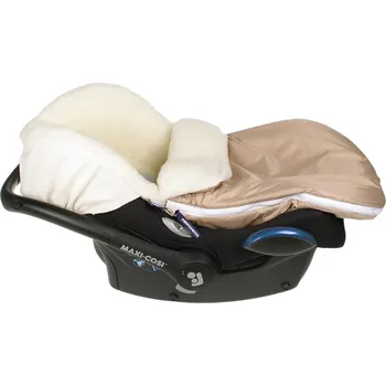 Vložka do autosedačky Kaarsgaren Merino fusak do autosedačky béžový