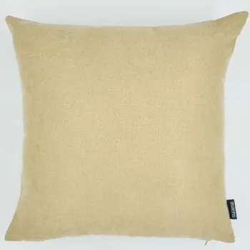 Dekorativní polštářek BYTEMA Dekorační povlak na polštář AGRA TMAVĚ BÉŽOVÁ 45 x 45 cm