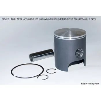Píst motoru Píst Vertex APRILIA TUAREG 125 (53,95mm) (NIKASIL) (kroužky 53010005400 X 1 kus) (Píst Vertex APRILIA TUAREG 125 (53,95mm) (NIKASIL) (kroužky 53010005400 X 1 kus))