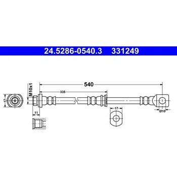 Brzdová hadice Brzdová hadice ATE 24.5286-0540.3