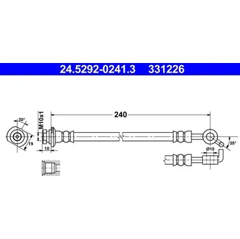 Brzdová hadice Brzdová hadice ATE 24.5292-0241.3
