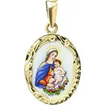 Aljančič Sv. P. Marie gravírovaná madonka 147R zlato