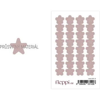 samolepka Fleppi Samolepky Hvězdy | průsvitné Barva samolepek: nude hnědá