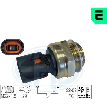 Ventilátor topení a klimatizace Teplotní spínač, větrák chladiče ERA 330181