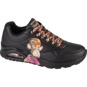 Pánské tenisky Černé kožené tenisky Skechers Uno - Dr. Bombay 251014-BBK Velikost: 37