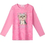 DÍVČÍ TRIČKO S DLOUHÝM RUKÁVEM YORKSHIRE ZIMA26 Barva: Růžová, Velikost: 110
