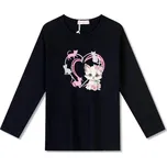 KUGO DÍVČÍ TRIČKO S KOČKOU, velikost 116 -146 Barva: Tmavě modrá, Velikost: 116