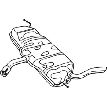 Tlumič výfuku Zadní tlumič výfuku BOSAL 233-077