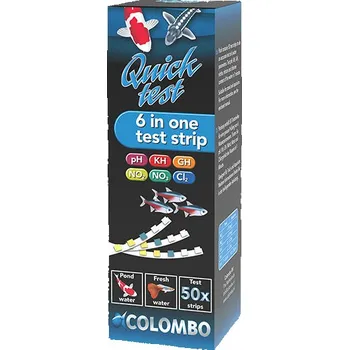 Akvarijní chemie Kompletní testovací sada 50 ks - Colombo 6V1 test