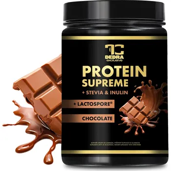 Proteinový nápoj PROTEIN SUPREME | komplexní proteinový nápoj se Stevií, Inulinem a probiotikem LactoSpore® čokoláda | 750 g (25 dávek) Dedra