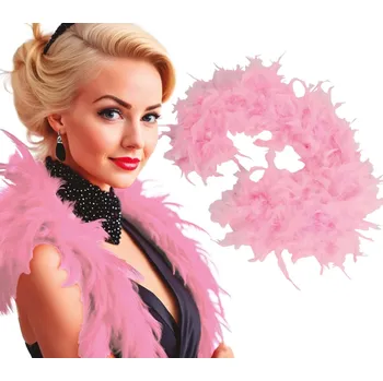 Karnevalový doplněk Boa – růžové