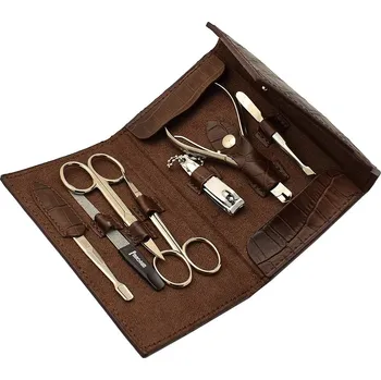 Manikúrní set Magnum 233 kožený, vzor krokodýlí kůže, 7 dílů