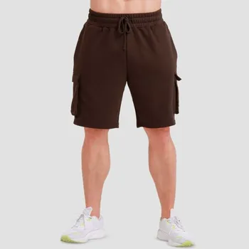 Šortky Utility Brown - GymBeam Velikost: XXL, Barva: Hnědá