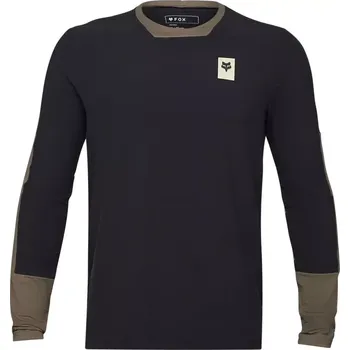 cyklistický dres Fox Defend Thermal LS Jersey ash S
