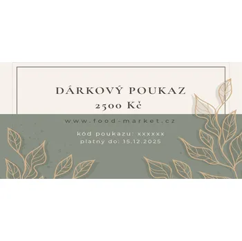Dárkový potravinový koš FOOD-MARKET dárkový poukaz 2500 Kč elektronický