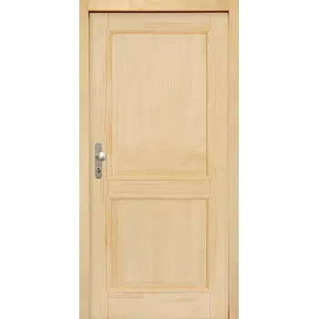 Vchodové dveře Truhlárna Vchodové dřevěné dveře ROMANA 2K (68mm) Rozměr dle ČSN: 90 / 197, Orientace Dveří: Pravé