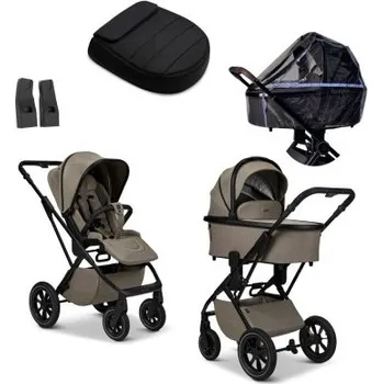 Kočárek Moon Piú Extra Kompletní kočárek - Mud/Black Matt