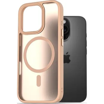 Pouzdro na mobilní telefon AlzaGuard Matte Case Compatible with Magsafe pro iPhone 16 Pro pískově žlutý
