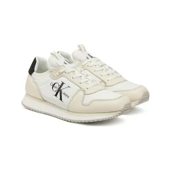 Dámské tenisky Calvin Klein Jeans Sneakersy Runner Sock Laceup Ml Lth YW0YW01616 Bílá 39