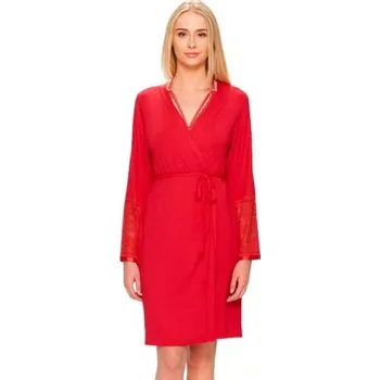 Dámské noční prádlo Dámský župan 54/2-219V/714 FABIO červená S/M