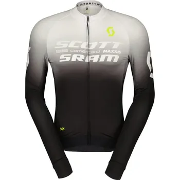 cyklistický dres SCOTT Pánský cyklistický dres RC -SRAM Pro LS léto Černá M Pánské