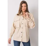 RUE PARIS Dámská košile s kapsami béžová Velikost: XL
