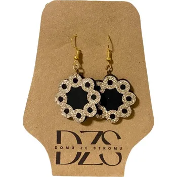 Náušnice Třpytivé náušnice - květy