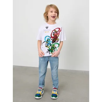 Sinsay - Tričko s krátkým rukávem Ninjago - bílá - 203CT-00X - 203CT-00X-98