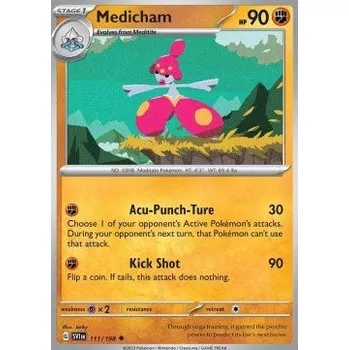 Volný čas Pokémon SV1en 111/198 Medicham - Scarlet & Violet Stav: Near Mint, Verze: NORMAL