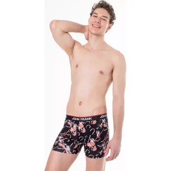Boxerky JFBD09 - pánské boxerky John Frank 20, XL, černá