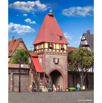 Modelová železnice H0 - Věž s bránou / Kibri 38470