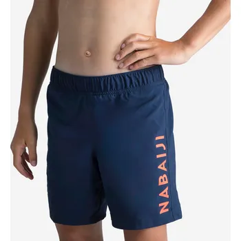 DECATHLON Chlapecké plavecké kraťasy 100 12 LET MODRÁ|ORANŽOVÁ|ČERVENÁ